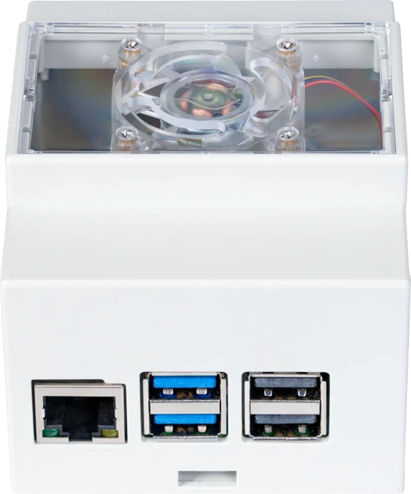 Joy-iT Hutschienen Gehäuse für Raspberry Pi 5, weiß