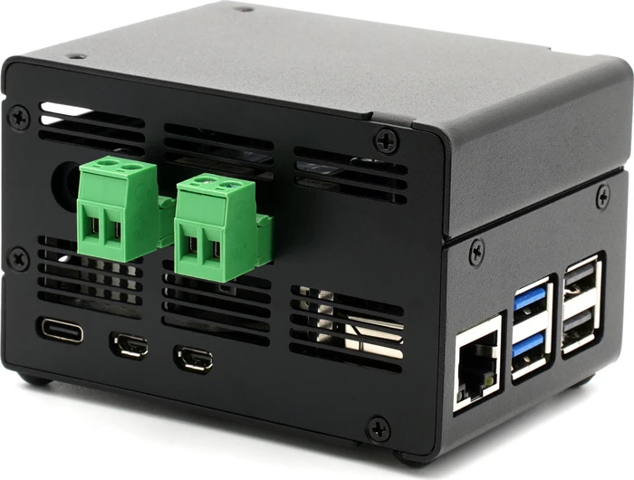 KKSB Gehäuse für Raspberry Pi 5, kompatibel mit Raspberry Pi DigiAMP+ HAT, schwarz