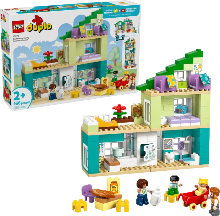 LEGO DUPLO - Modernes Familienhaus mit Figuren 3-in-1-Set