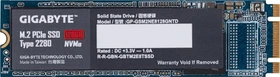 GIGABYTE M.2 PCIe SSD Type 2280 128GB, M.2 2280 / B-M-Key / PCIe 3.0 x2