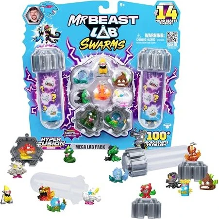 Moose Toys Mr. Beast Lab - Swarms S3 Mega Lab Pack Biting Hot Sauce