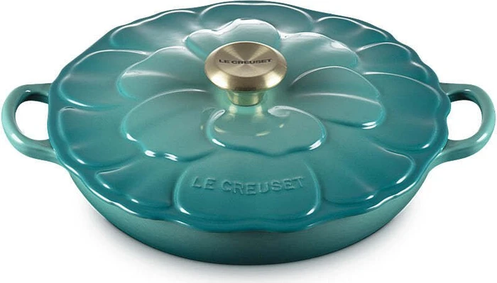 Le Creuset Gourmet-Profitopf Bräter Blume aus Gusseisen rund 26cm 2.2l
