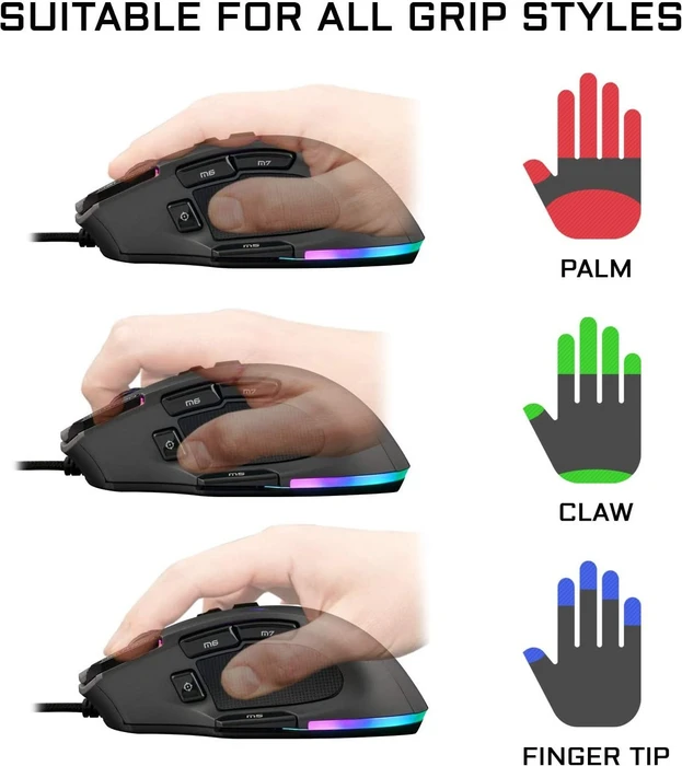 The G-Lab Kult Nitrogen NEUTRON Gaming Mouse, schwarz, USB