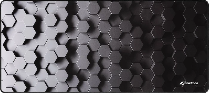 Sharkoon Skiller SGP30 XXL Hex, Gaming Mouse Mat, hellgrau/dunkelgrau