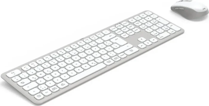 Hama WKM-550 Multi-Device-Tastatur-Maus-Set, weiß, USB/Bluetooth, DE