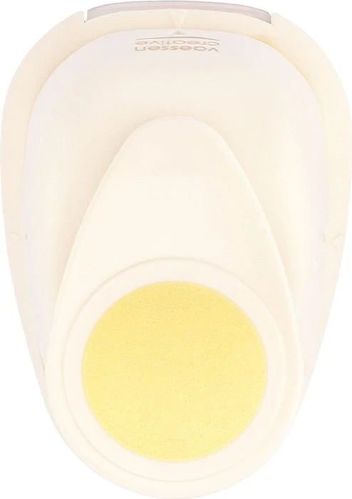 Vaessen Creative Hebel-Motivstanzer Medium, Kreis, gold/weiß, 26mm