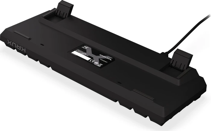Krux Qara 60%, schwarz, LEDs RGB, Outemu Red, USB, US