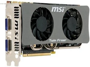 MSI GeForce GTS 250, N250GTS Twin Frozr 1G, 1GB DDR3, 2x DVI