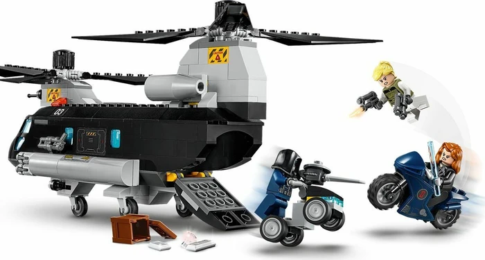 LEGO Marvel Super Heroes Spielset - Black Widows Hubschrauber-Verfolgungsjagd