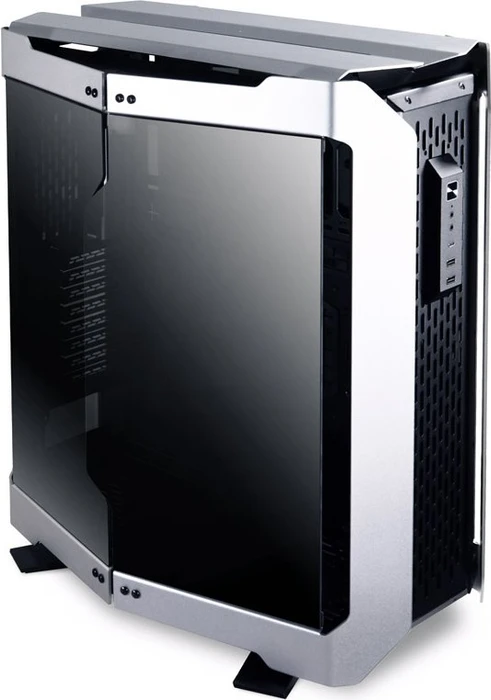 Lian Li Odyssey X, silber, Glasfenster