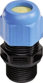 Wiska ESKE/1-L-i 50 Ex-Kabelverschraubung, Kunststoff Anschlussgewinde lang, RAL 9005/5012, M50