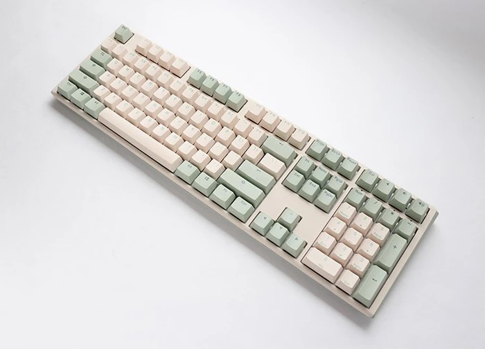 Ducky One 3 PBT, Matcha, grün/weiß, MX BLUE, USB, UK