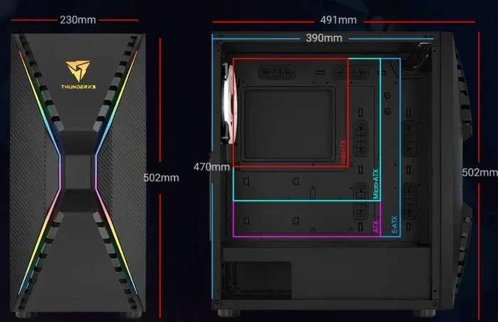 AeroCool Cronus, Glasfenster
