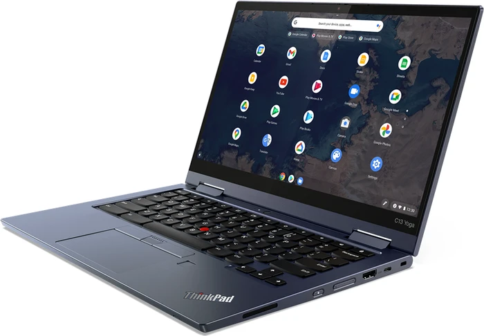 Lenovo ThinkPad C13 Yoga G1 Chromebook, Abyss Blue, Ryzen 3 3250C, 4GB RAM, 128GB SSD, DE