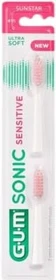 Sunstar Gum Sonic Sensitive ultra soft Ersatzbürste,     2 Stück