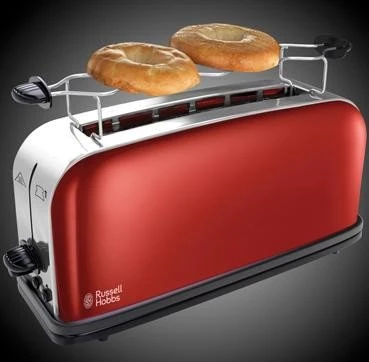 Russell Hobbs Colours Plus Langschlitz-Toaster flame red