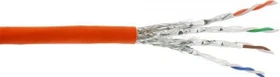 InLine Twisted-Pair Verlegekabel, Cat7a, S/FTP, ohne Stecker, 50m, orange