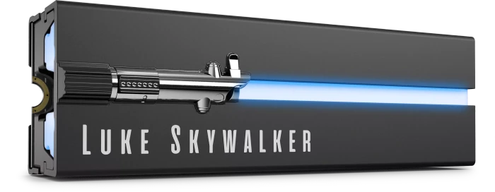 Seagate FireCuda 530 Heatsink SSD +Rescue - Lightsaber Collection Special Edition 2TB, M.2 2280 / M-Key / PCIe 4.0 x4, Kühlkörper