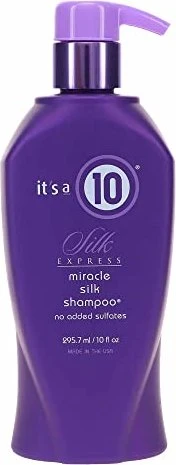 It's a 10 Haircare Miracle Silk Shampoo, 295.7ml