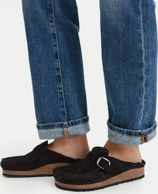Birkenstock Buckley Veloursleder schwarz (Damen)