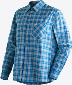 Maier Sports Claas Hemd langarm blue check (Herren)