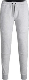 Jack & Jones Slim Fit Trainingshose lang light grey melange (Herren)