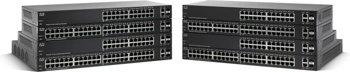 Cisco SF220 Rackmount Smart Switch, 48x RJ-45, 2x RJ-45/SFP