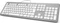 Hama KC-700 Slim-Design Tastatur, silber/weiß, USB, DE Vorschaubild
