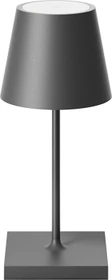Sigor Nuindie mini USB-C Akku-Tischleuchte rund graphitgrau