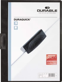 Durable Duraquick Klemmmappe, A4, schwarz/transparent