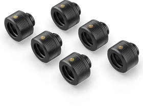 Raijintek Pelias D141806 Fitting G1/4" 14mm, schwarz, 6er-Pack