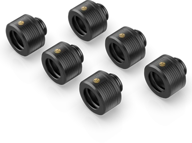 Raijintek Pelias D141806 Fitting G1/4" 14mm, schwarz, 6er-Pack