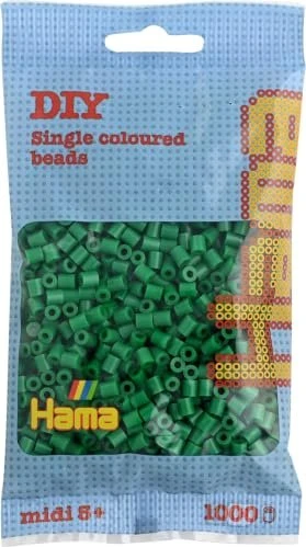 Hama midi Beutel mit Perlen 1000 Stück grün