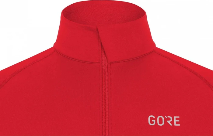 Gore Wear Mid Zip Funktionsshirt langarm rot (Herren)
