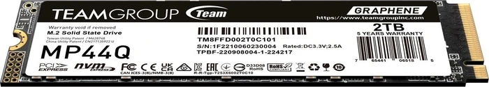 TeamGroup MP44Q 2TB, M.2 2280 / M-Key / PCIe 4.0 x4, Kühlkörper