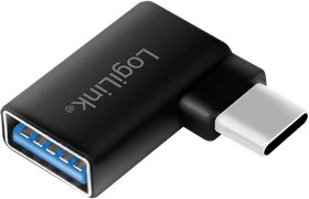 LogiLink USB 3.0 Adapter, USB-C 3.0 [Stecker] auf USB-A 3.0 [Buchse], horizontal gewinkelt 90° (AU0055)