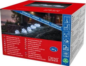 Konstsmide Acryl Lichterkette Mäuse LED 40x weiß