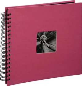 Hama Spiralalbum 28x24, 50 schwarze Seiten, Fine Art rosa