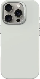 Decoded AntiMicrobial Silicone Back Cover für Apple iPhone 16 Pro Stone Grey