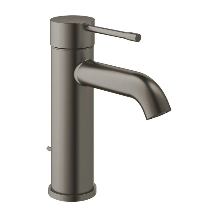 Grohe Essence Einhand-Waschbeckenarmatur 1/2" S-Size mit Ablauffernbedienung hard graphite gebürstet
