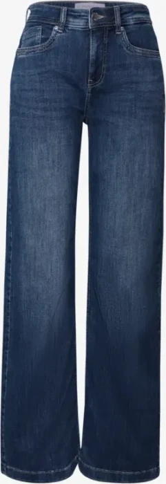 Street One Wide Leg Jeans mid blue soft washed (Damen)