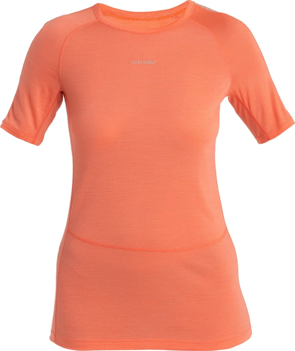 Icebreaker 125 ZoneKnit Merino Funktionsshirt kurzarm tang/praline (Damen)