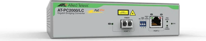 Allied Telesis PC2000/LC, RJ-45, LC-Duplex, PoE+