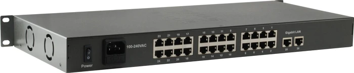 LevelOne FGP-2601 Rackmount Switch, 26x RJ-45, 130W PoE+