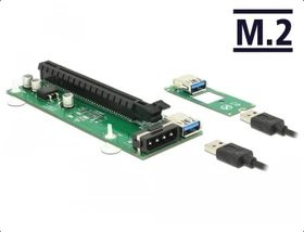 DeLOCK Riser Card, gewinkelt, PCIe 2.0, 300mm