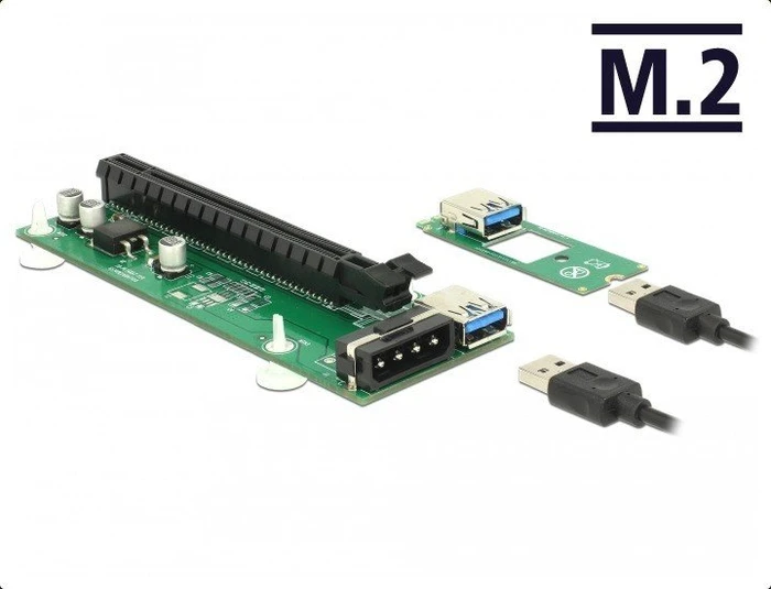 DeLOCK Riser Card, gewinkelt, PCIe 2.0, 300mm