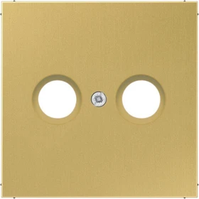 Jung ME 2990 TV C Abdeckung f. 2-Loch SAT-TV-Dose Messing classic