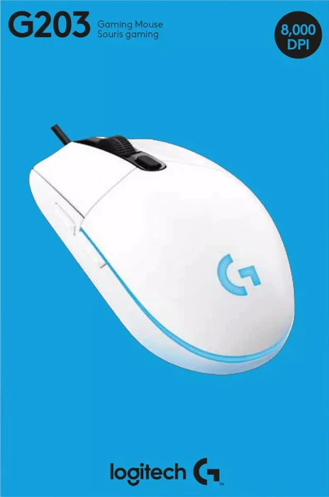Logitech G203/G102 Lightsync weiß, USB