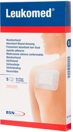 BSN medical Leukomed Pflaster steril, 8 x 15cm, 5 Stück