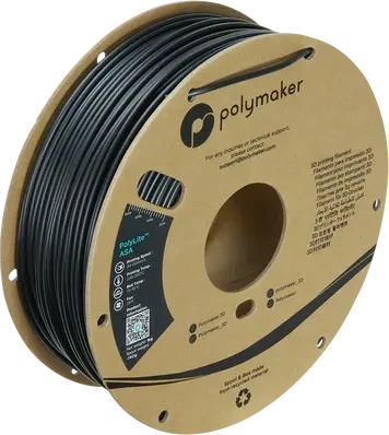 Polymaker PolyLite ASA, schwarz, Spule, 2.85mm, 1.00kg